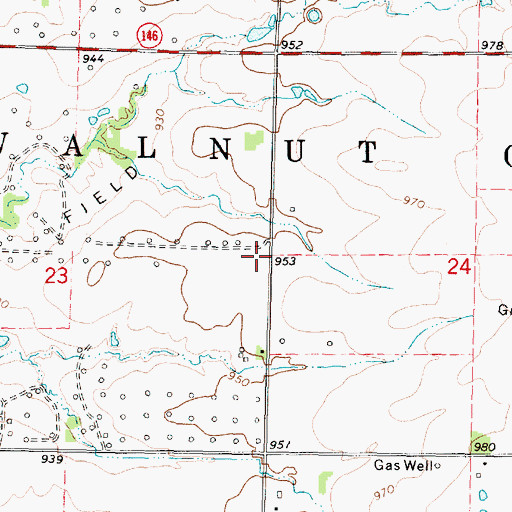 Topographic Map of Spring Branch School (historical), KS