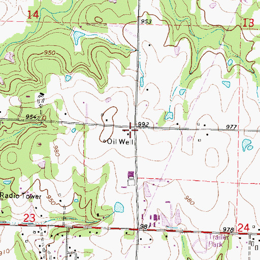 Topographic Map of Union School (historical), KS