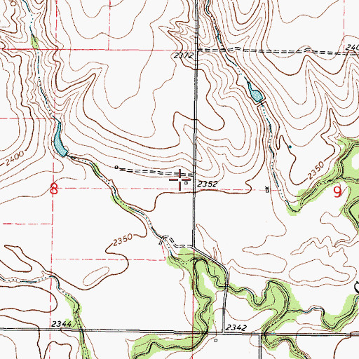 Topographic Map of Hudson Pillar School (historical), KS