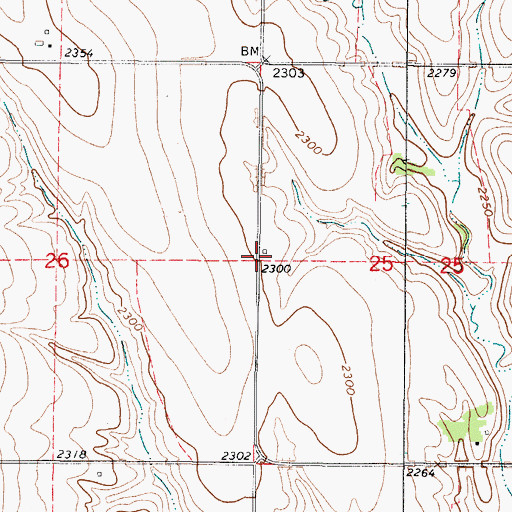 Topographic Map of Kinderhook School (historical), KS