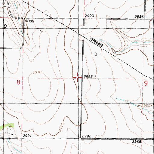 Topographic Map of Bower School (historical), KS