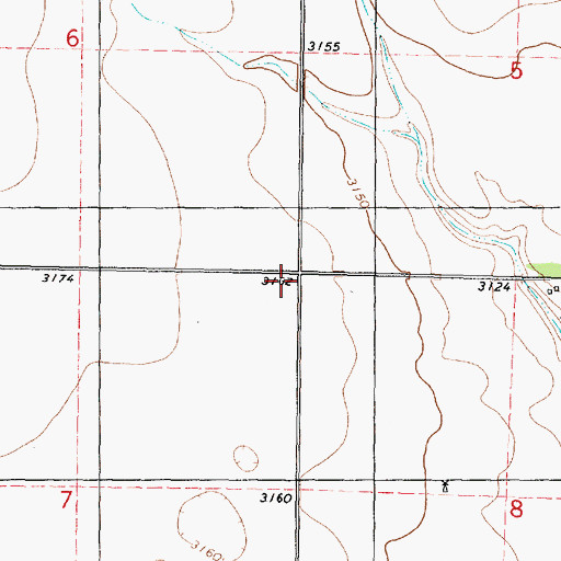 Topographic Map of Enterprise School (historical), KS