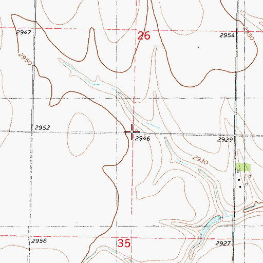 Topographic Map of Fairview School (historical), KS