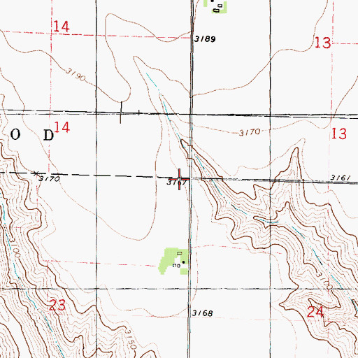 Topographic Map of Forest Hills School (historical), KS