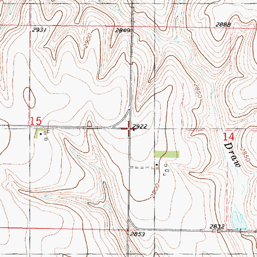 Topographic Map of Laing School (historical), KS