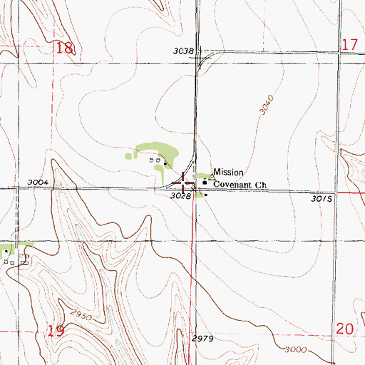 Topographic Map of Linda School (historical), KS