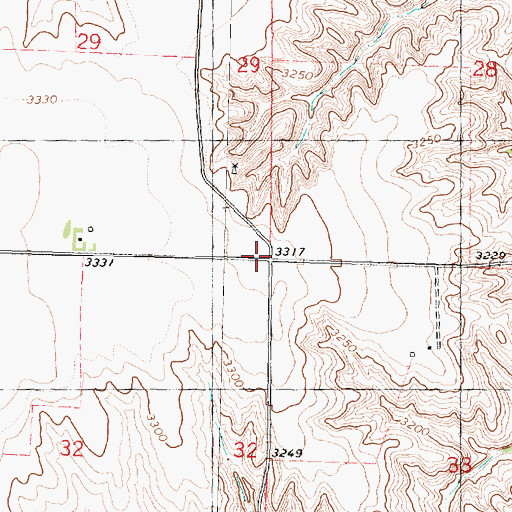 Topographic Map of Prairie Dog School (historical), KS