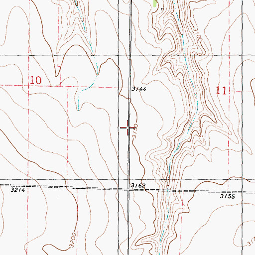 Topographic Map of Prairie View School (historical), KS