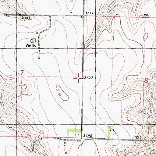 Topographic Map of Red Top School (historical), KS