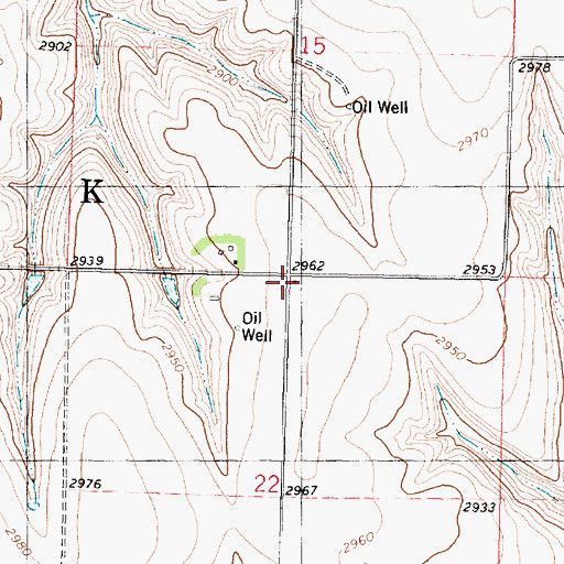 Topographic Map of Walsh School (historical), KS