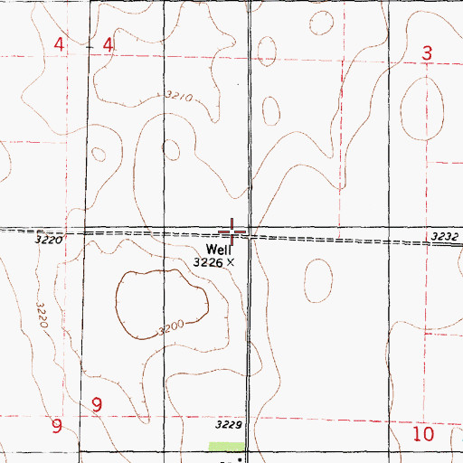 Topographic Map of White Lily School (historical), KS
