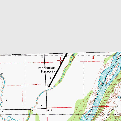 Topographic Map of Midwest Raceway, KS