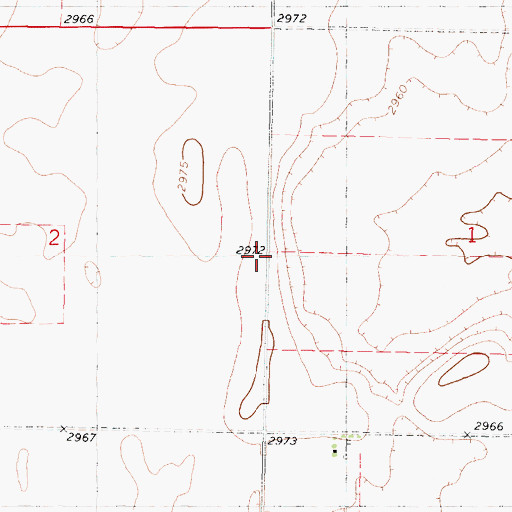 Topographic Map of Buffalo School (historical), KS