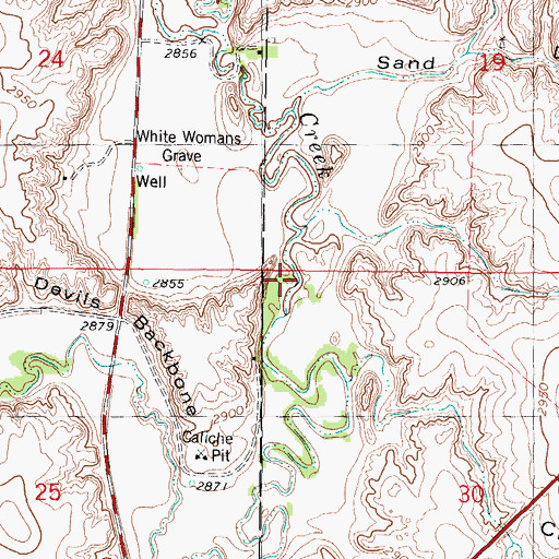Topographic Map of Christy Lake (historical), KS