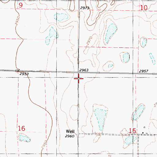 Topographic Map of Hines School (historical), KS