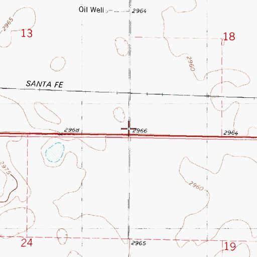 Topographic Map of Mount Hope School (historical), KS
