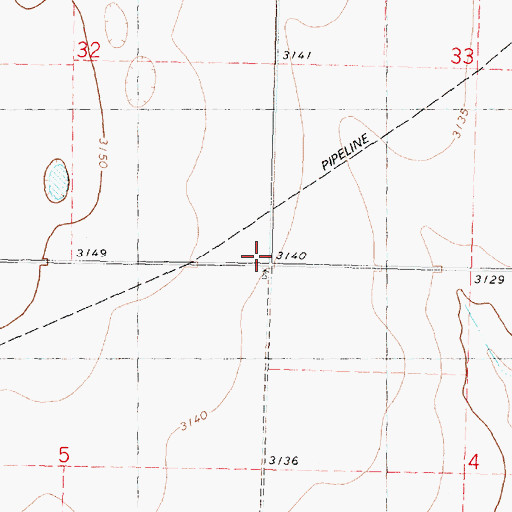 Topographic Map of Prairie Bell School (historical), KS