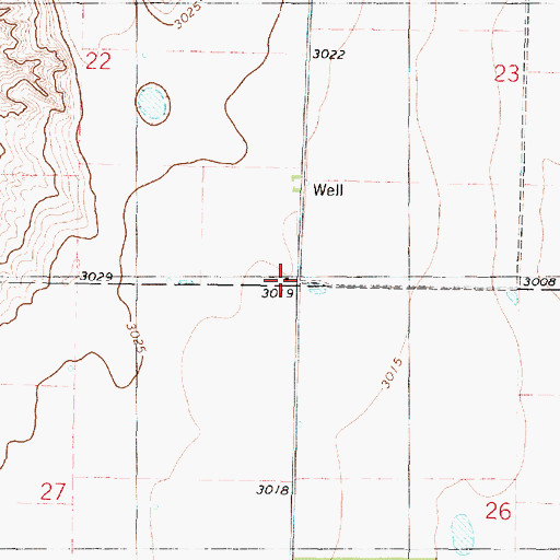 Topographic Map of Prairie View School (historical), KS