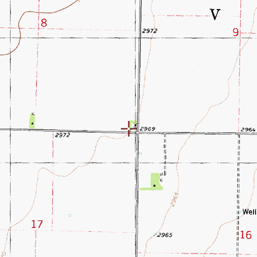 Topographic Map of Roark School (historical), KS