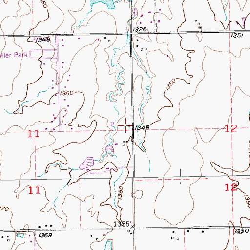 Topographic Map of Franklin School (historical), KS