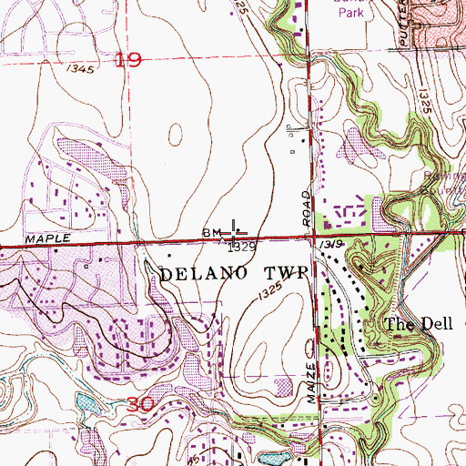 Topographic Map of Harmony Church (historical), KS
