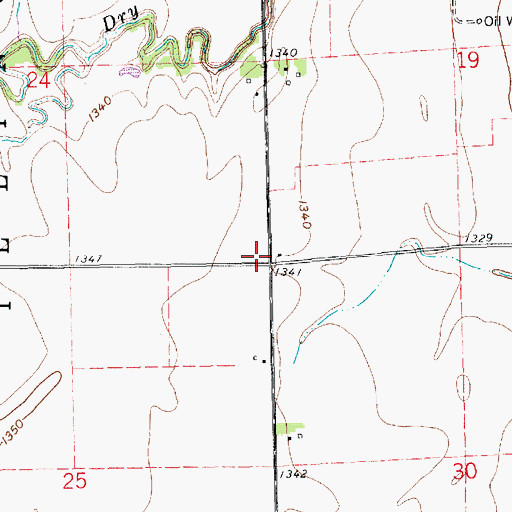 Topographic Map of Independence Church (historical), KS