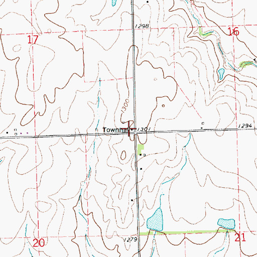 Topographic Map of Richmond Hill School (historical), KS