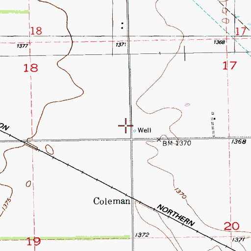 Topographic Map of Wallace School (historical), KS