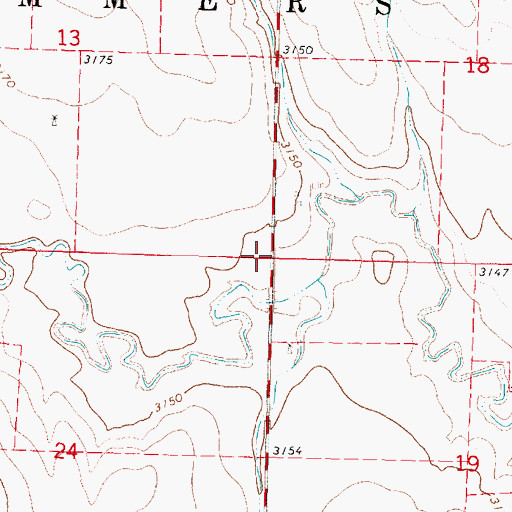 Topographic Map of Soddy School (historical), KS