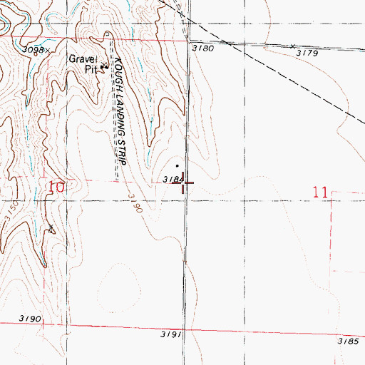 Topographic Map of Enterprise School (historical), KS