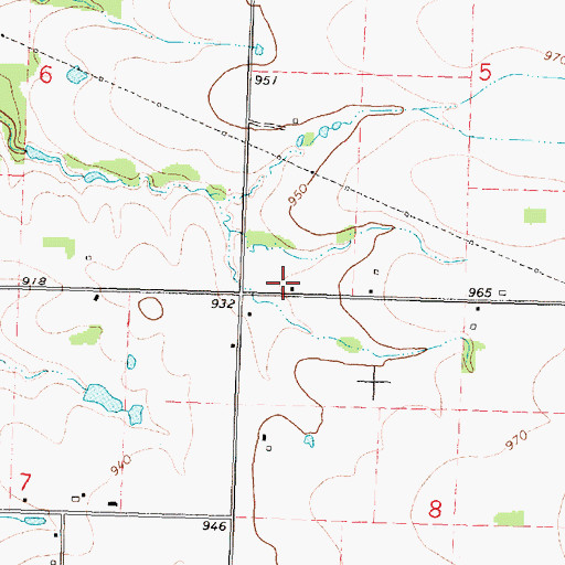 Topographic Map of Cairo School (historical), KS