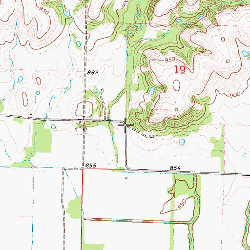 Topographic Map of Independence School (historical), KS