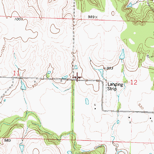 Topographic Map of Liberty School (historical), KS