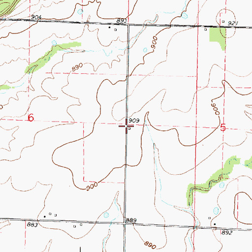 Topographic Map of Lyman School (historical), KS