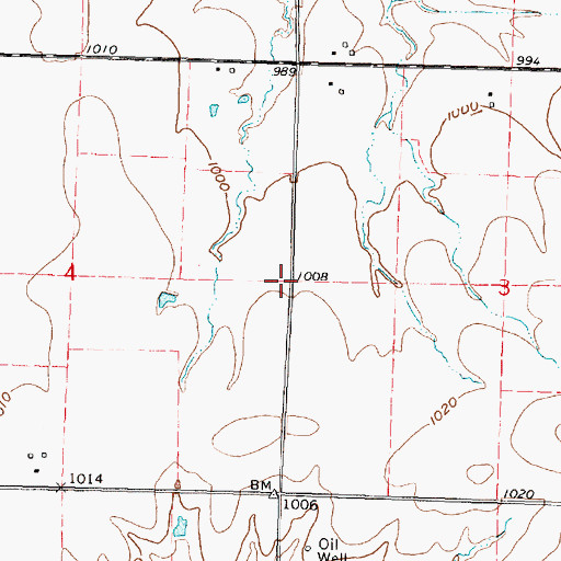 Topographic Map of Maple Grove School (historical), KS