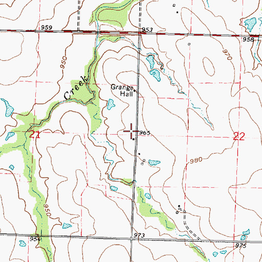 Topographic Map of Sorghum Valley School (historical), KS