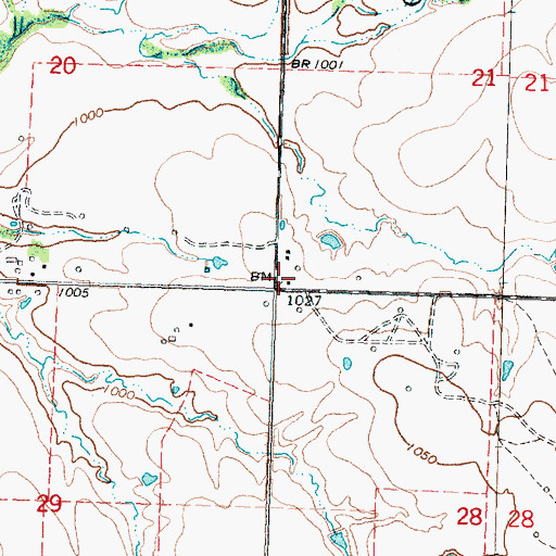Topographic Map of Cedarvale School (historical), KS