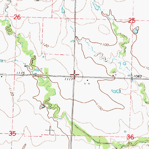 Topographic Map of Cope School (historical), KS