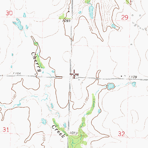 Topographic Map of Fairview School (historical), KS