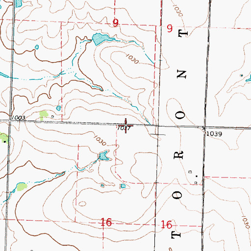 Topographic Map of Flower Hill School (historical), KS