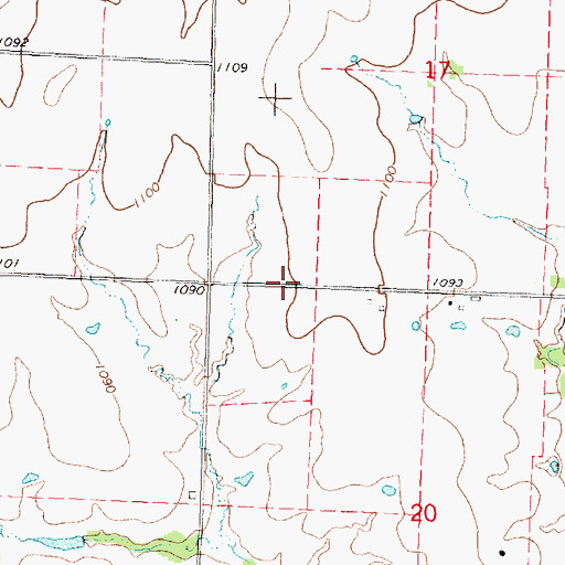 Topographic Map of Goodale School (historical), KS