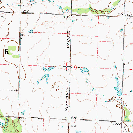 Topographic Map of Kalida School (historical), KS