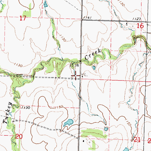 Topographic Map of Keck School (historical), KS