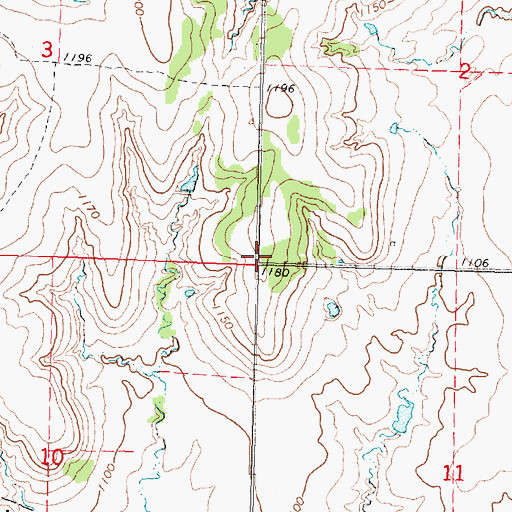 Topographic Map of Knowledge Hill School (historical), KS