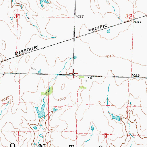 Topographic Map of Lovett School (historical), KS