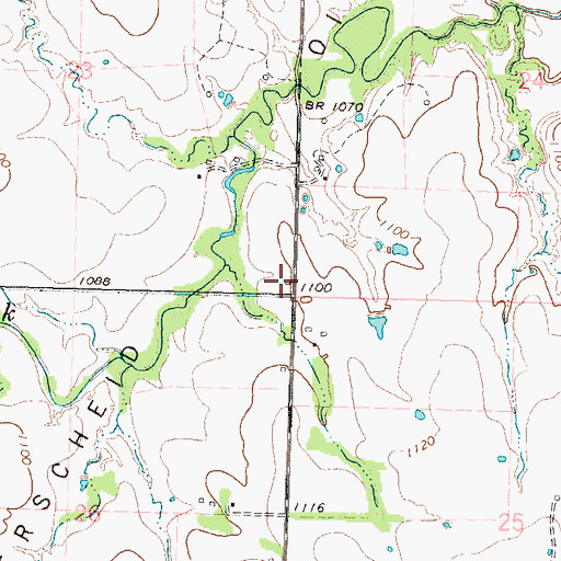 Topographic Map of Pleasant Hill School (historical), KS