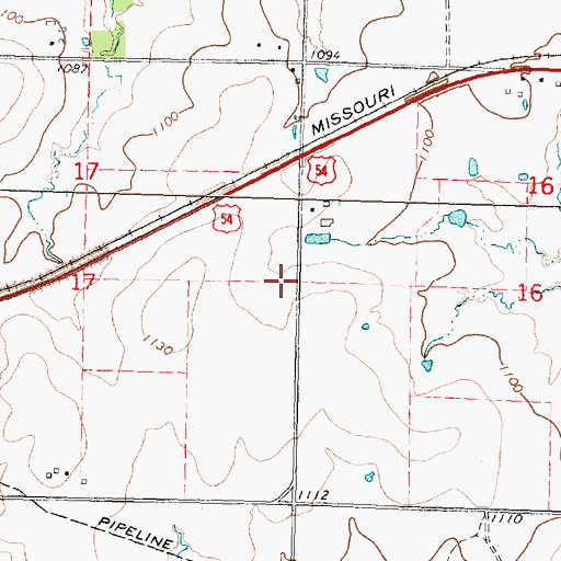 Topographic Map of Prairie View School (historical), KS