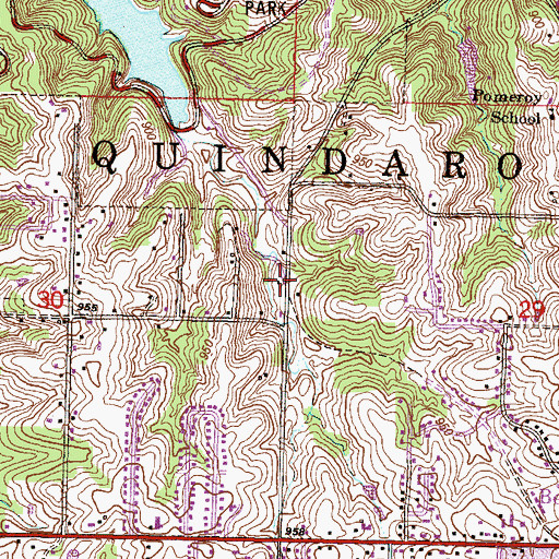 Topographic Map of Buchan (historical), KS