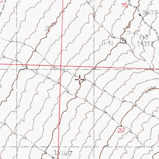 Topographic Map of Frehner Canyon, AZ