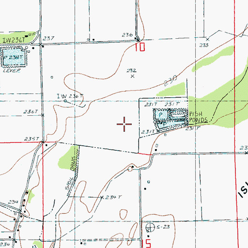 Topographic Map of Deasons Lake, AR